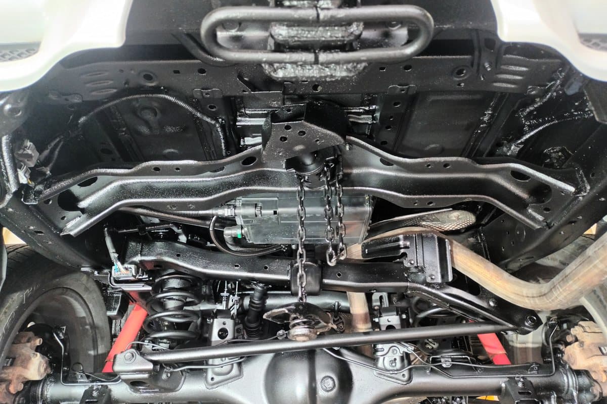 Coated Toyota 4Runner rear underbody and axle at RBSD in Hamilton