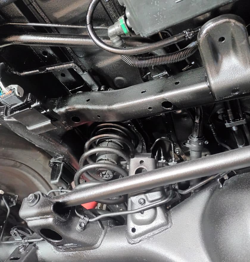 Coated Rear Suspension